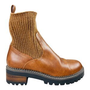 Universal Thread Shoes Universal Thread Brown Sock Boots Knit